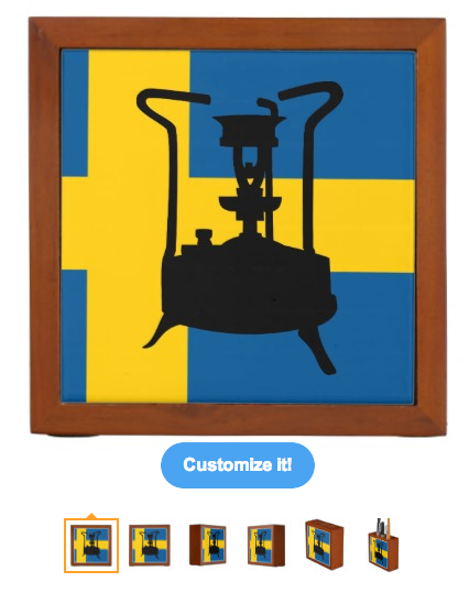 sweden, swedish, made in sweden, swedish flag, flag of sweden, pressure stove, stove, vintage stove, brass stove, paraffin stove, yellow cross, cooker, kerosene stove, Pencil/Pen Holder