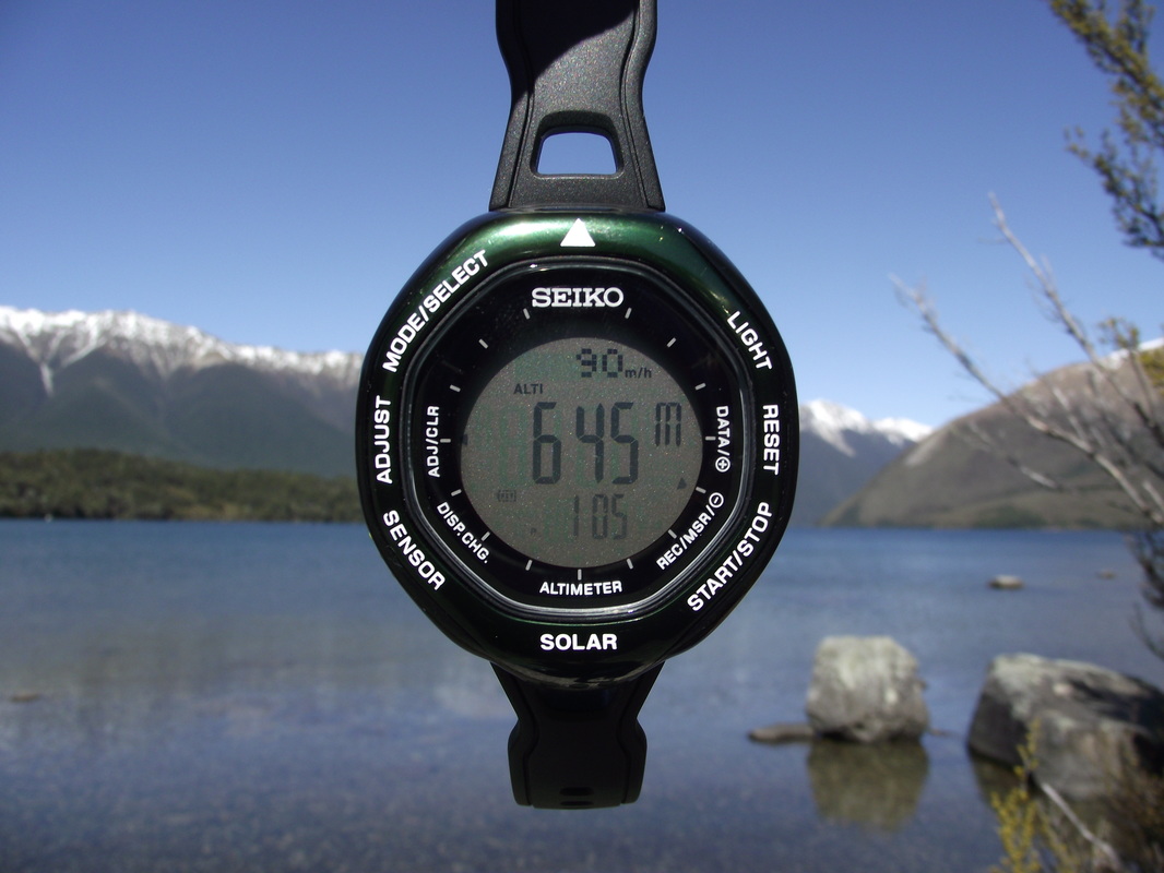Seiko Men's SBEB005 Prospex Alipne watch altimeter photo